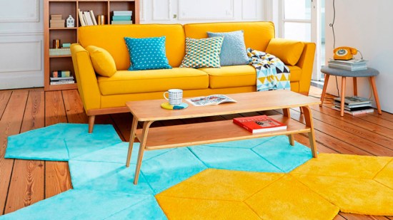 Turquesa y amarillo para actualizar salones y comedores