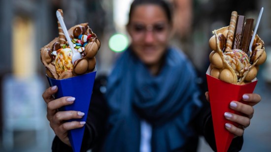 Bubble Waffles, el postre más instagrameable