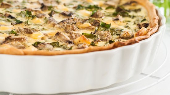 Quiche de champiñones