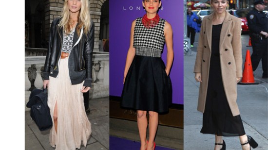 Cada falda con su zapato