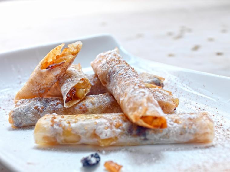 Mini strudel de manzanas y pasas