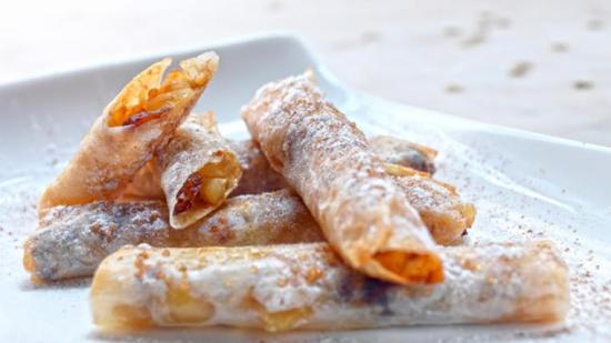 Mini strudel de manzanas y pasas