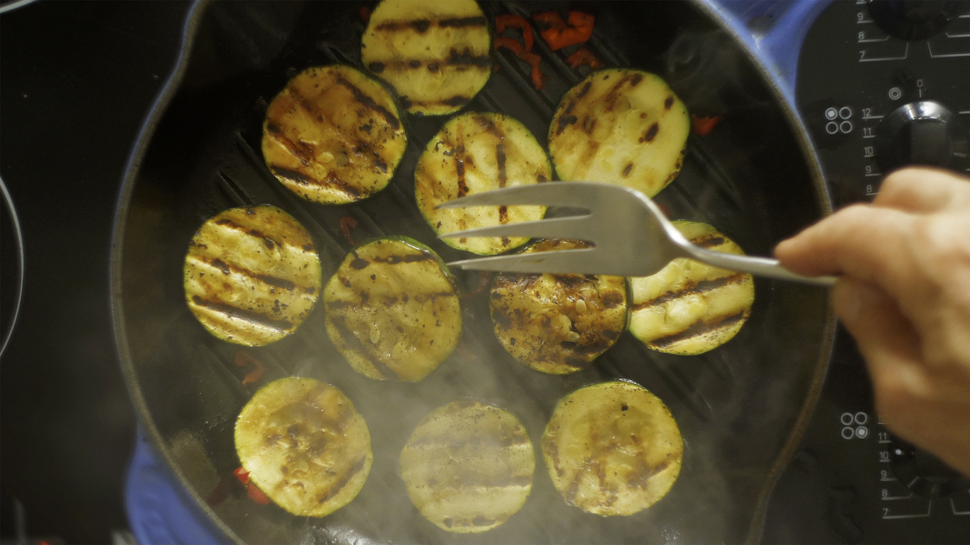 Calabacines a la plancha