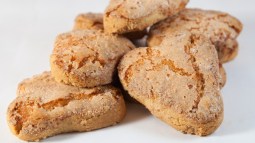 perrunillas pastas tipicas sobre fondo blanco