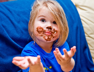 Trucos para quitar las manchas de chocolate