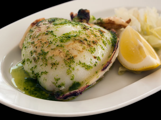 plato de sepia a la plancha