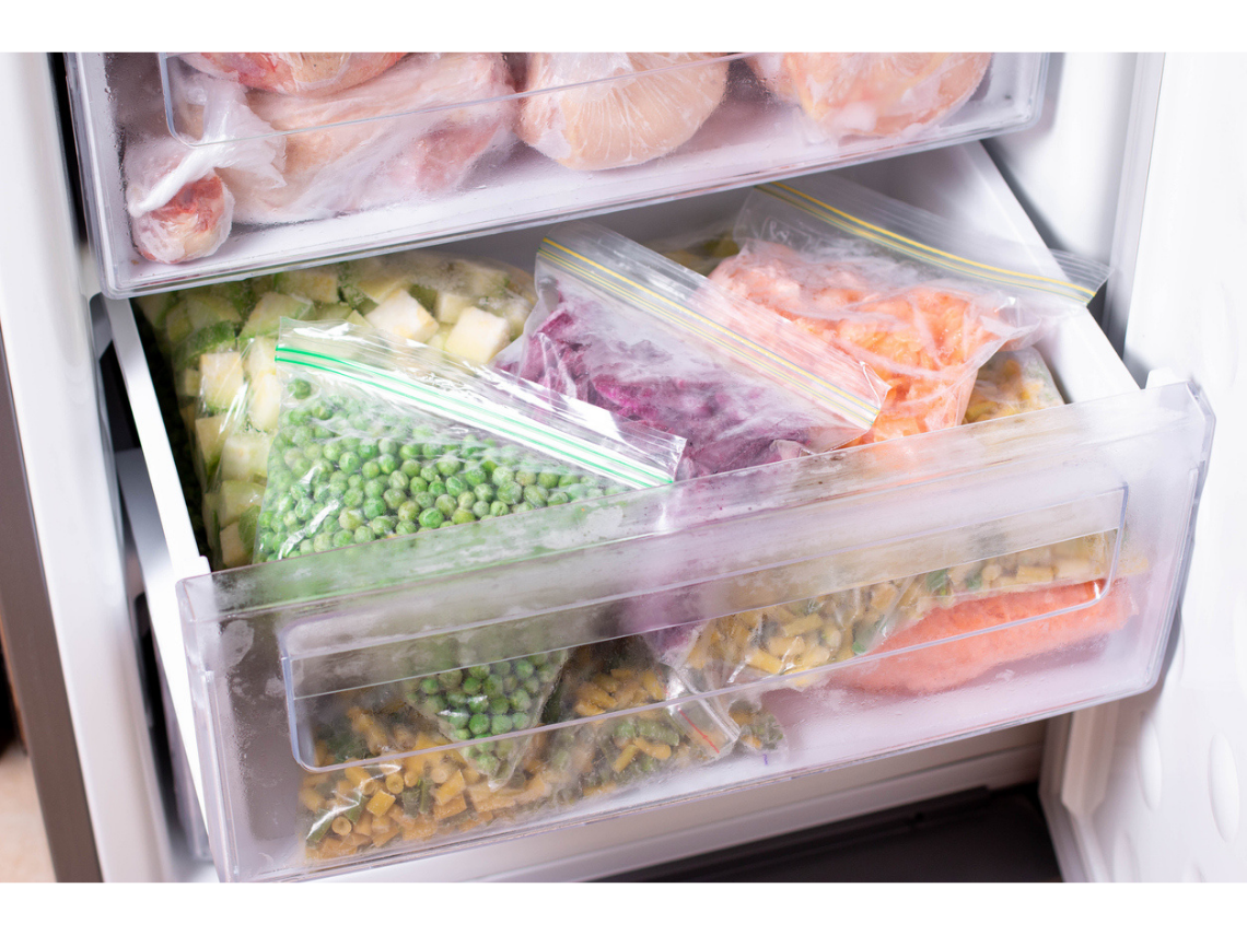 Alimentos en el congelador