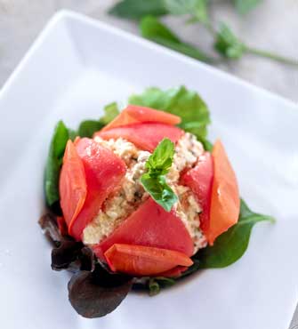 Flor de Tomate con Huevos Revueltos