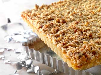 Si no eres de Roscón... Tarta de Peras con 'Crumble' de Nueces