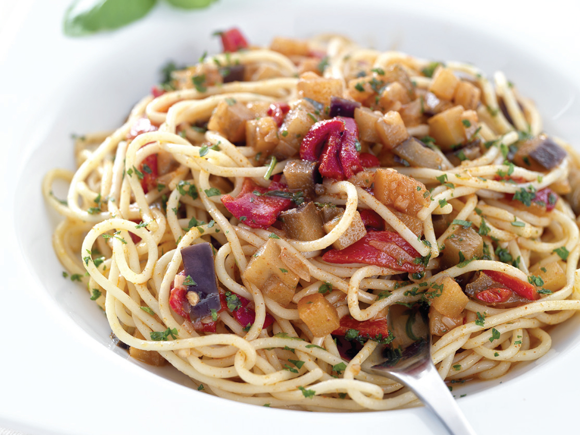 Espaguetis vegetarianos