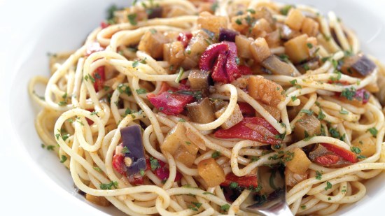 Espaguetis vegetarianos