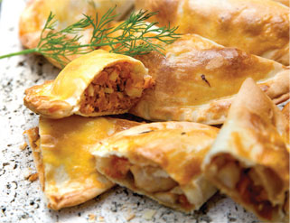 Empanadillas de pollo y de atún