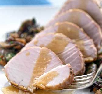 Lomo de Bonito al Horno con Setas