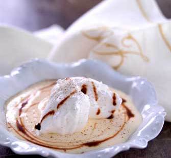 Natillas con 'Suspiros de Monja'.