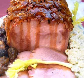 Jamón Glaseado con Piña