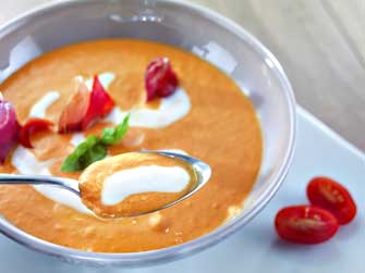 Crema de Pimiento Rojo y Yogur