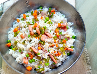 Arroz al estilo thai