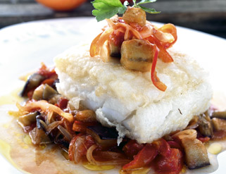 Bacalao con sanfaina