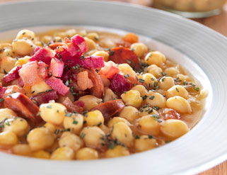 Potaje de garbanzos a la riojana