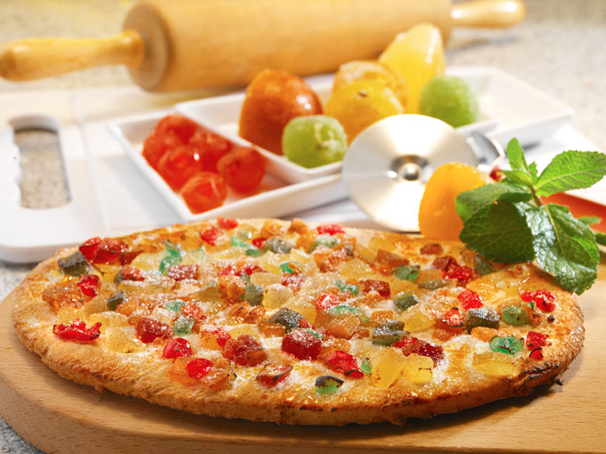 coca de frutas confitadas