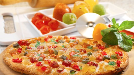 coca de frutas confitadas