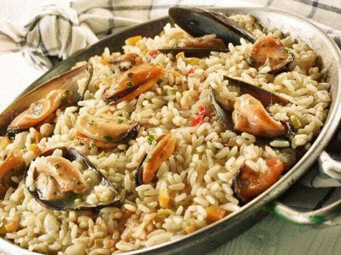arroz con mejillones