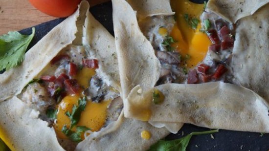 Receta fácil y rápida de galette bretonne con jamón