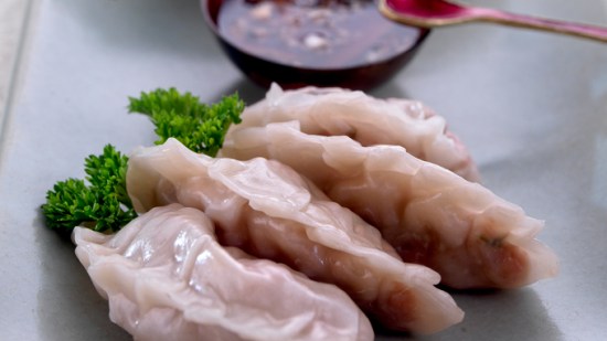 gyozas de pollo y setas