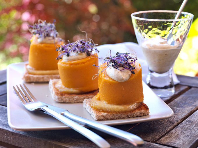 pastel de calabaza y manzana