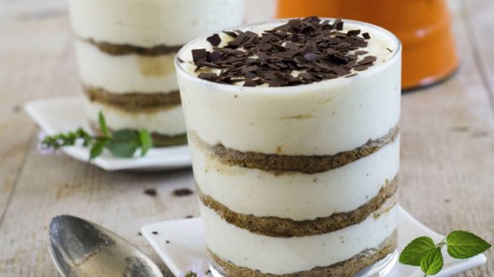 Bizcocho de café con crema de mascarpone