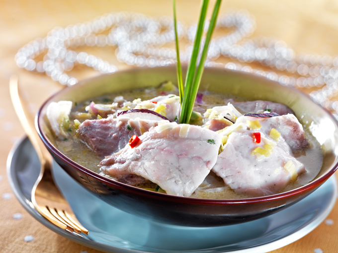 rodaballo al estilo thai