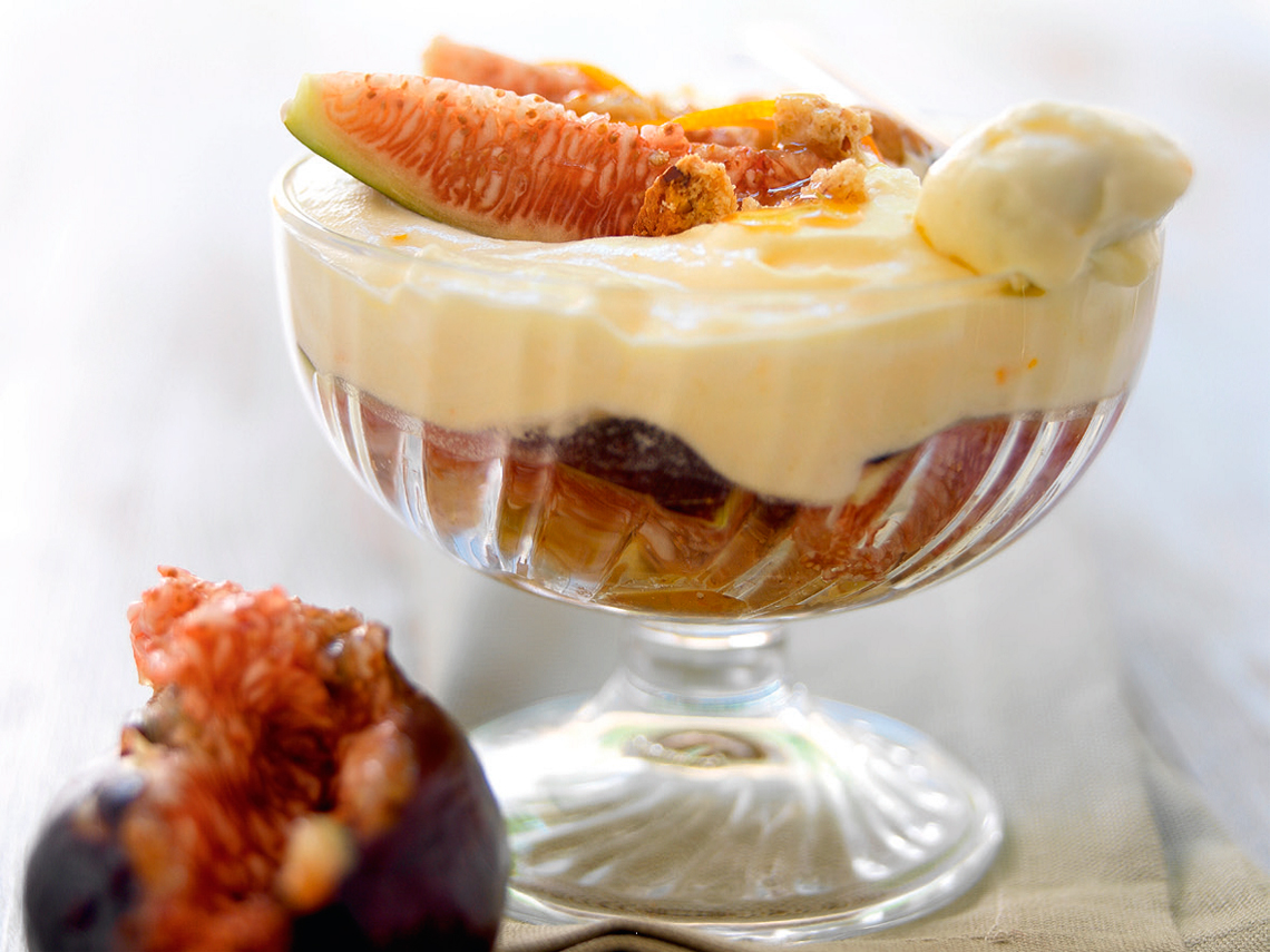 Tiramisú con higos