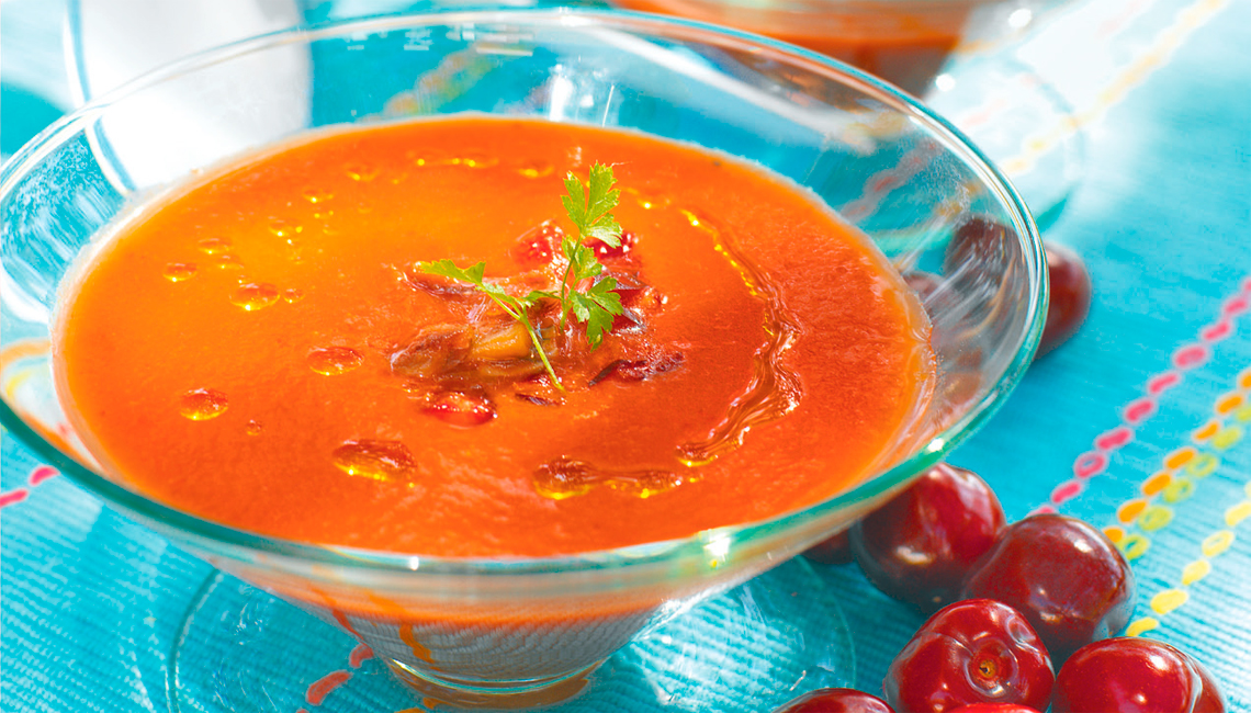 Gazpacho de cerezas