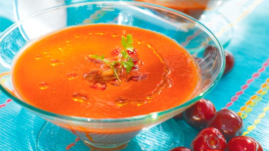 Gazpacho de cerezas