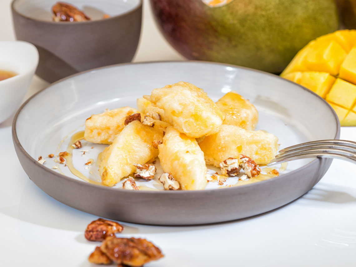 Mango en tempura de Dani García