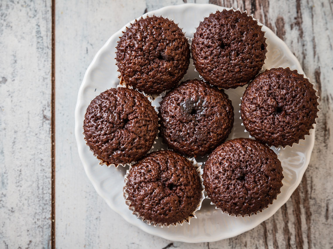 Cupcakes de chocolate
