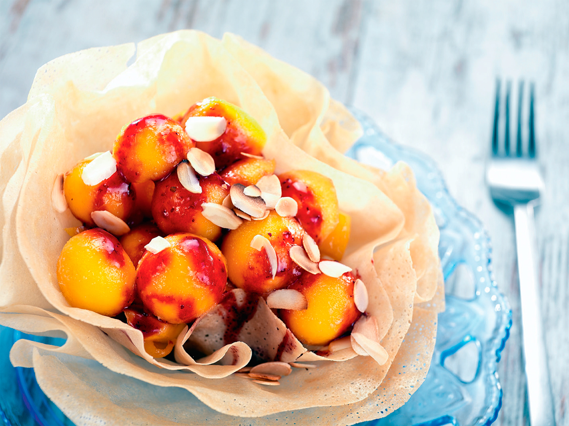 Flor de ‘brick’ con mango