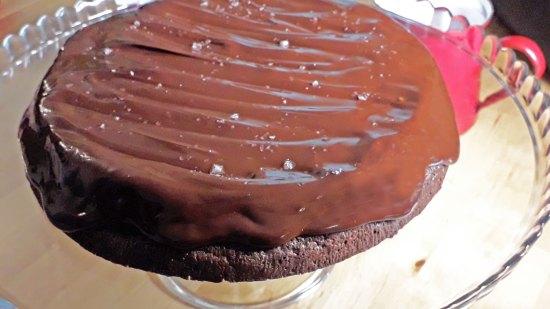 Tarta de chocolate jugosa