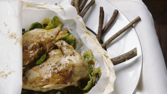 papillote de faisán