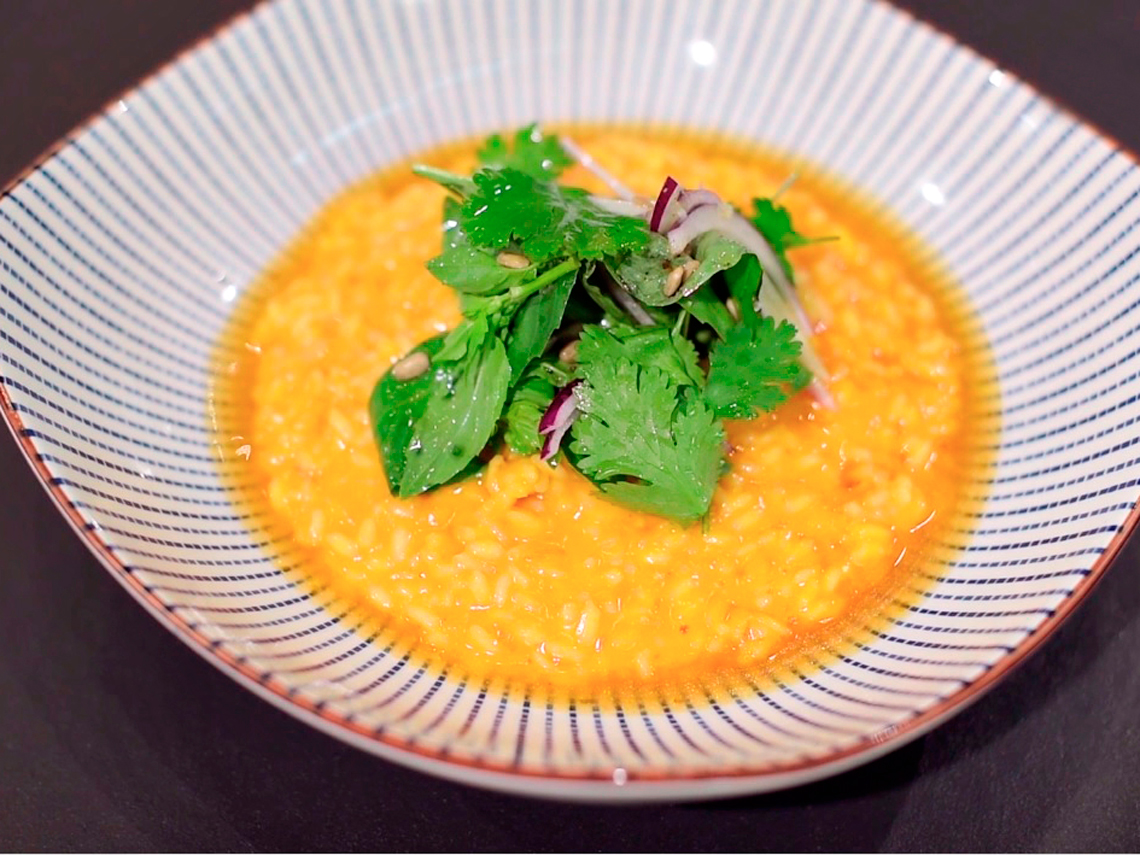 Risotto de ají amarillo