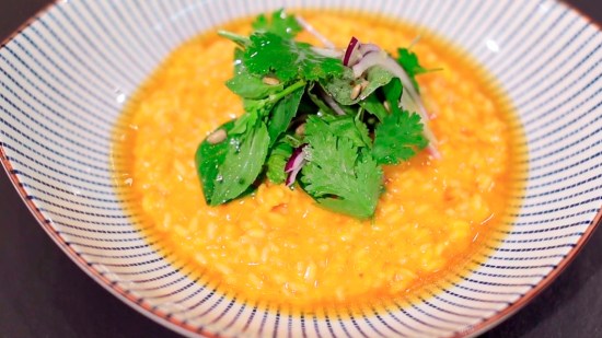 Risotto de ají amarillo