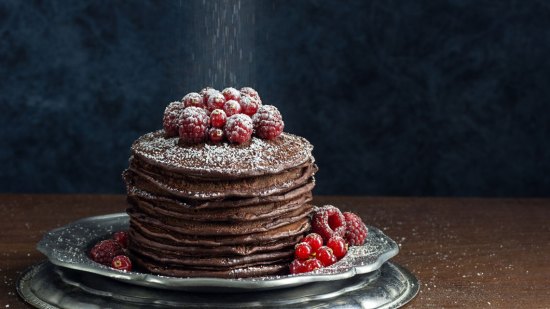 Tortitas americanas de chocolate