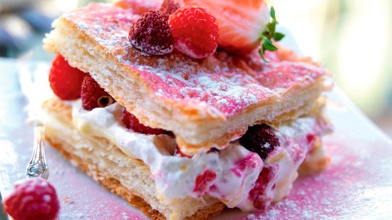 Milhojas de hojaldre