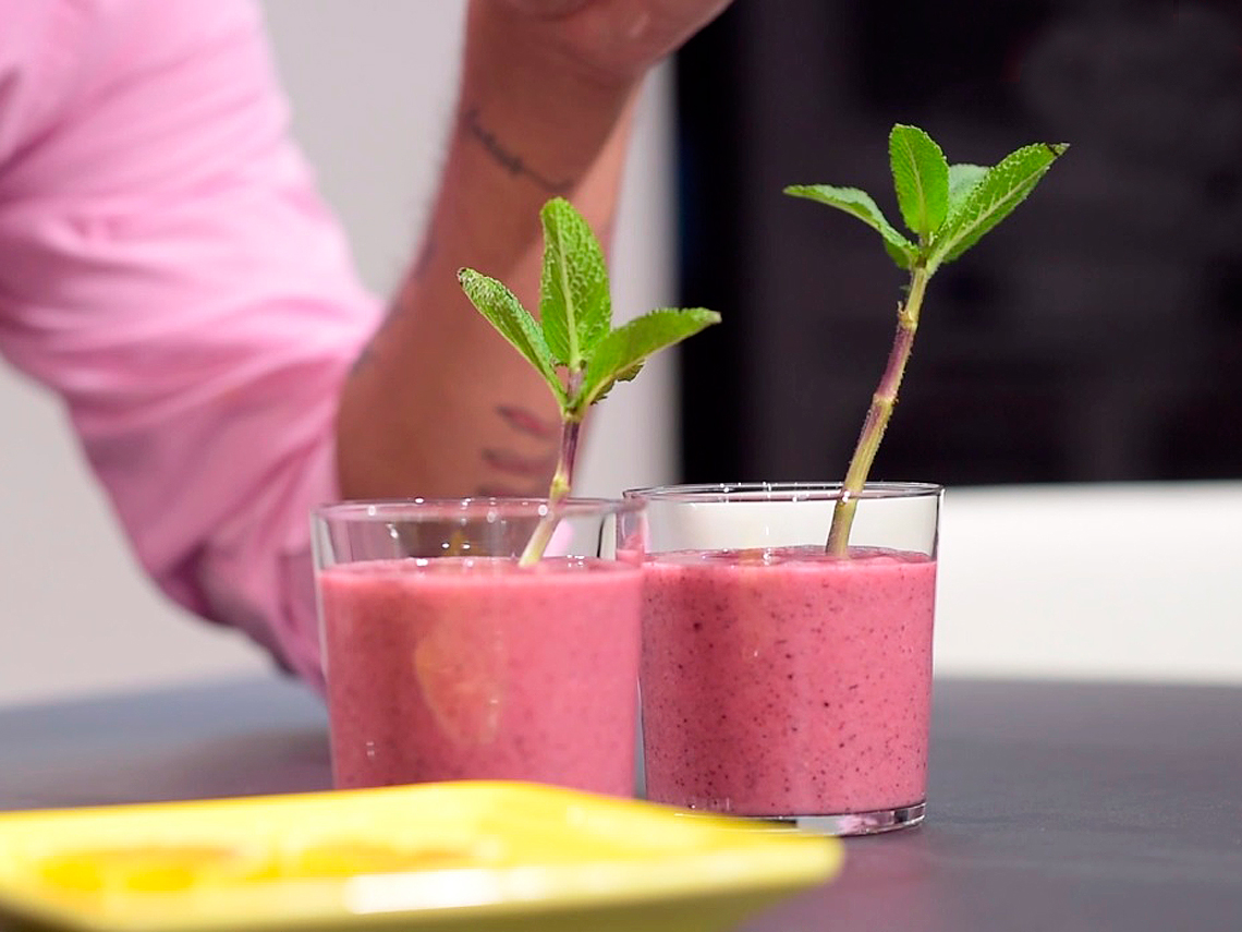 Smothie de pomelo y frutos rojos