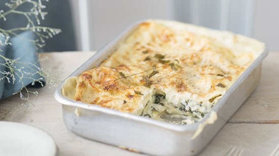 Receta Lasaña de verduras con salsa Alfredo