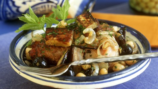 Receta Tajín de cordero y verdura