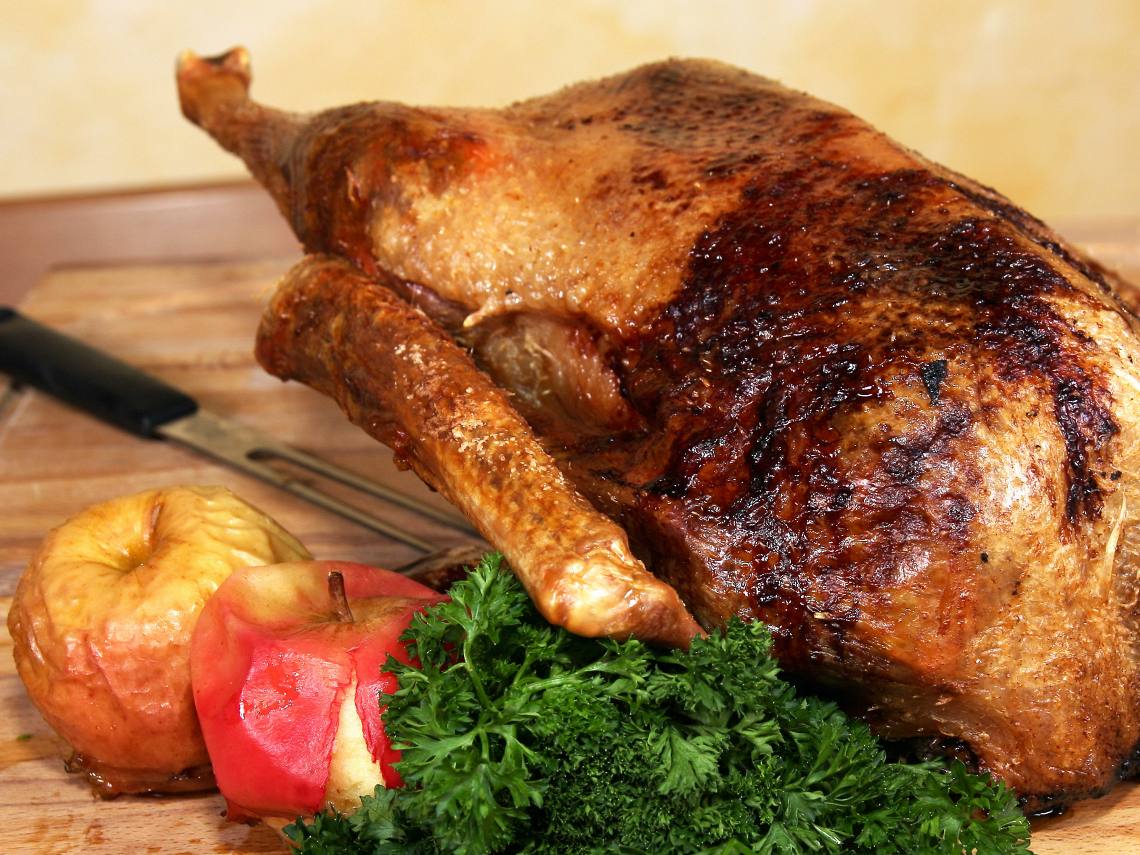 Pato a la manzana