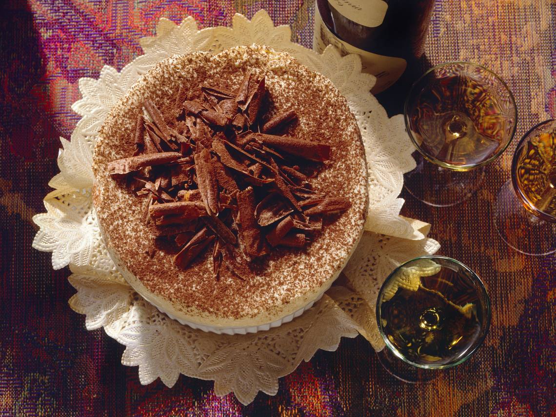 Pastel de crema con licor drambuie