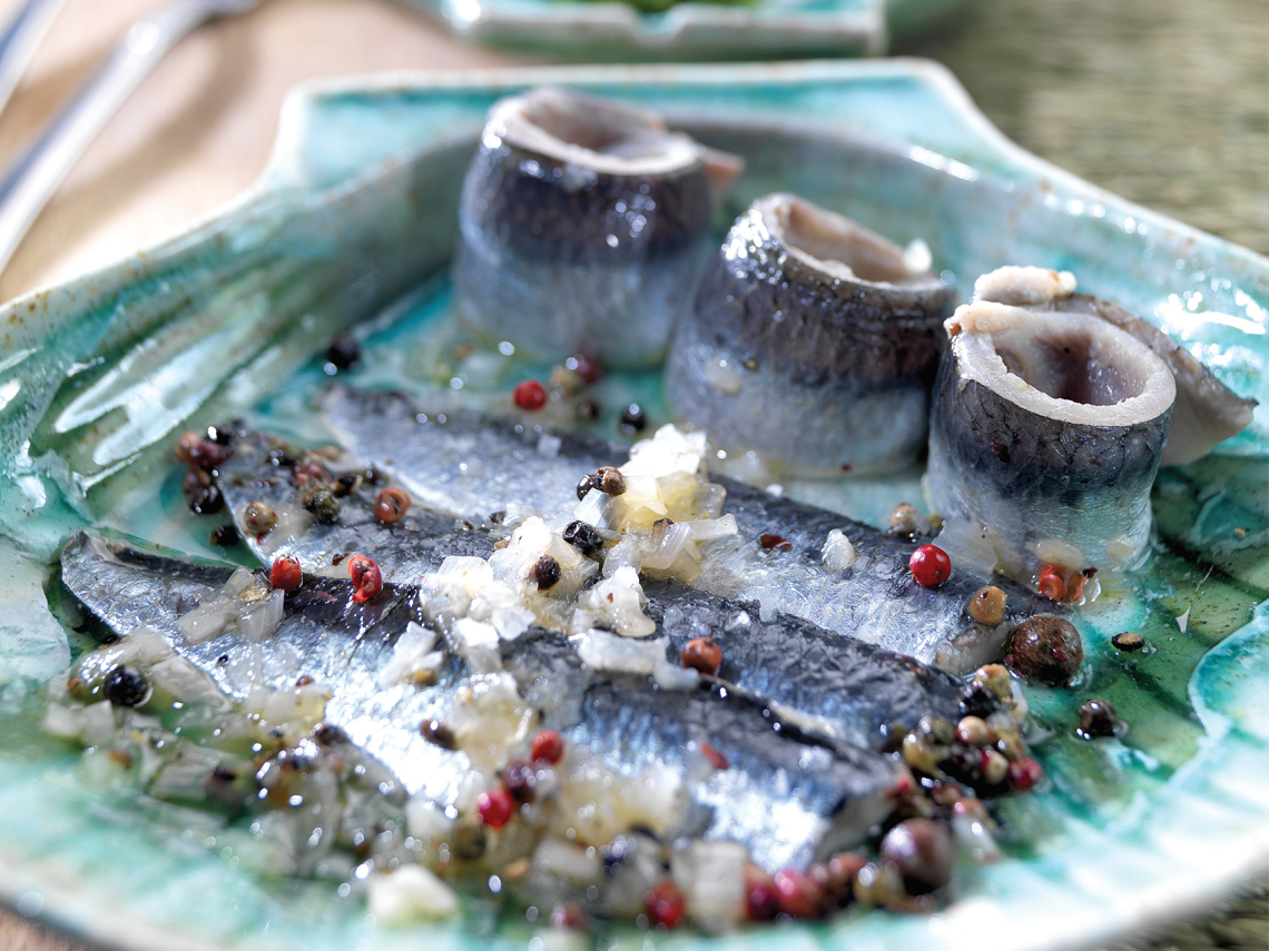 Boquerones frescos en adobo