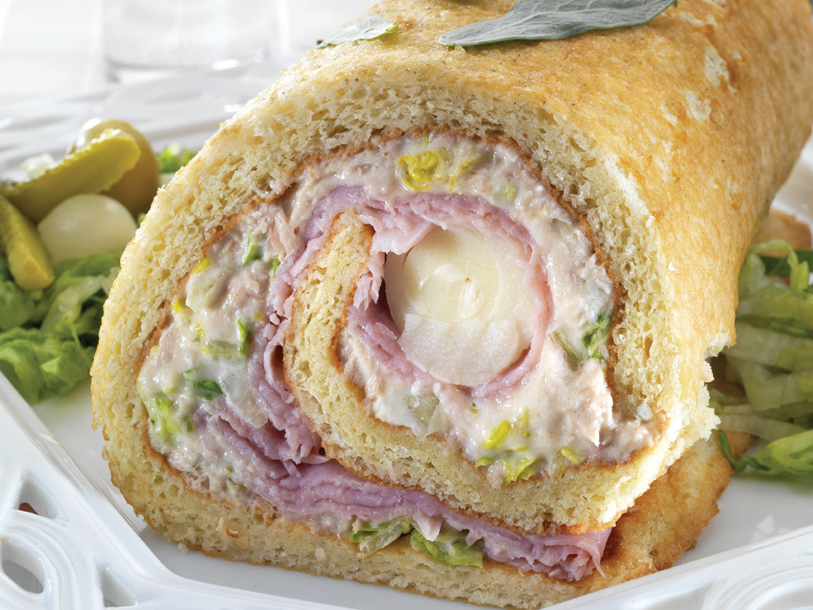 Rollo de atún y palmitos